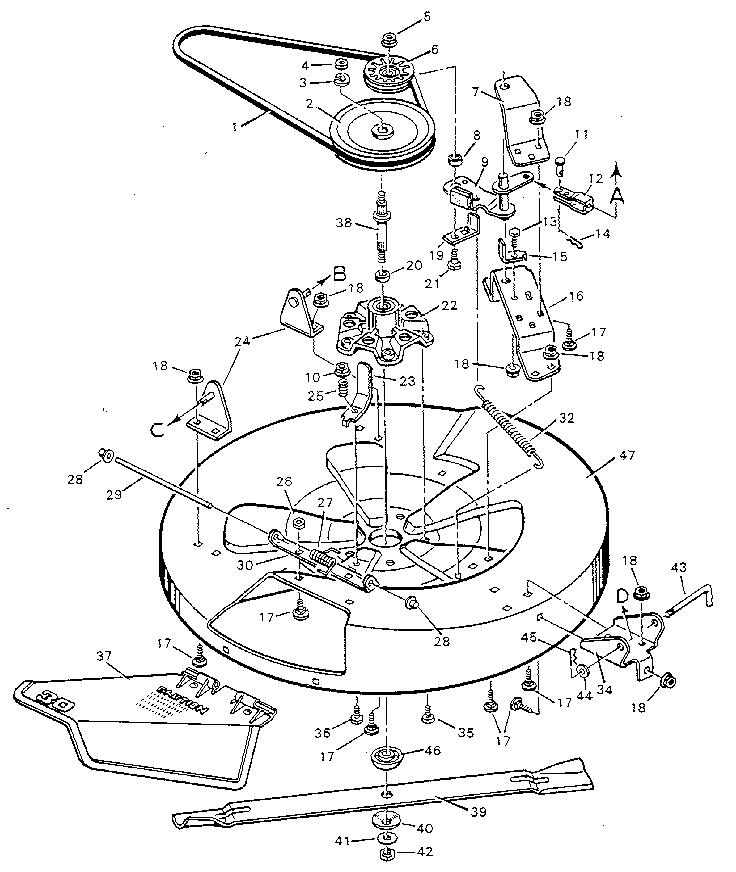 MOWER HOUSING