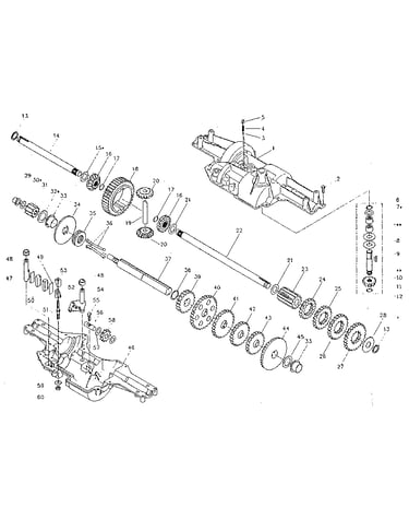 Five speed transaxle dana model no. 4450-1