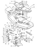 Fig 44-frame, drive & cutting-components 9607441 & 9607442