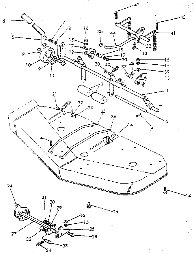 FIG. 45-LIFT & GAUGE WHEEL-COMPONENTS 9607441 & 9607442