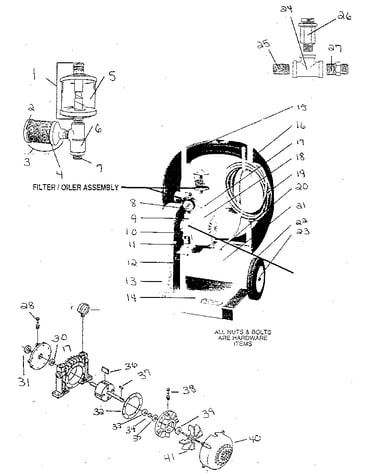 Electric compressor with pattern pistol gun and hopper