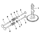 Kohler MV16QS-56516 camshaft & valves - group 4 diagram