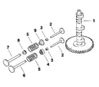 Kohler MV20S-57514 camshaft & valves - group 4 diagram