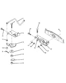 Sector gear/axle support