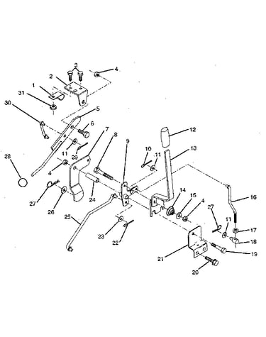 Mower lift lever
