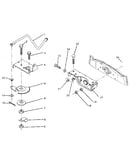 Sector gear/axle support