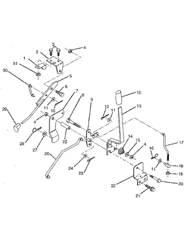Mower lift lever
