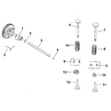 Kohler M8ST-301548 camshaft & valves - group 4 diagram