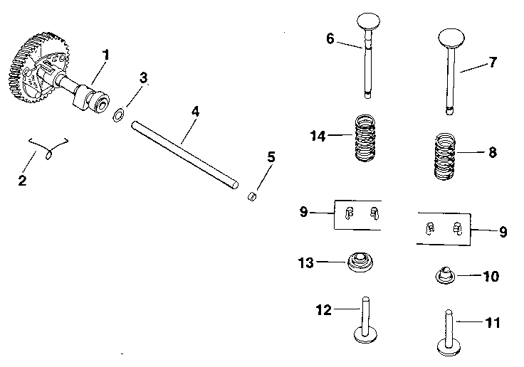 Camshaft & valves - group 4