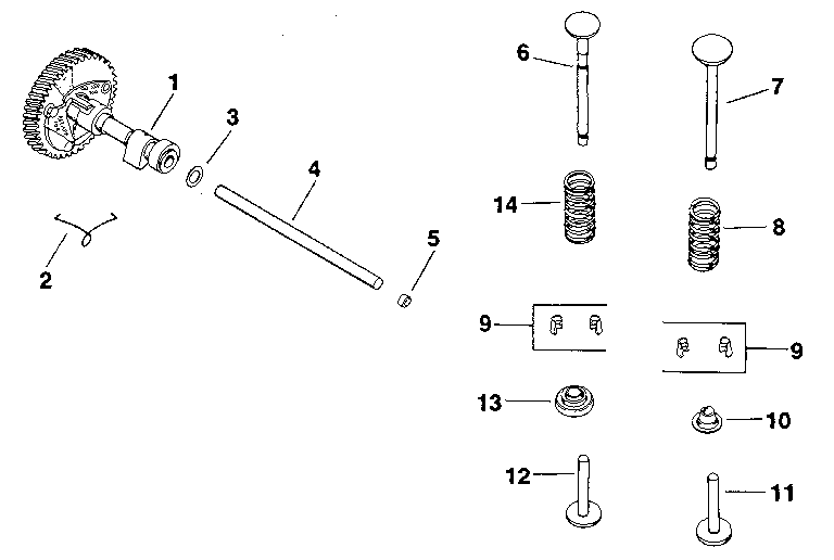 Camshaft & valves - group 4