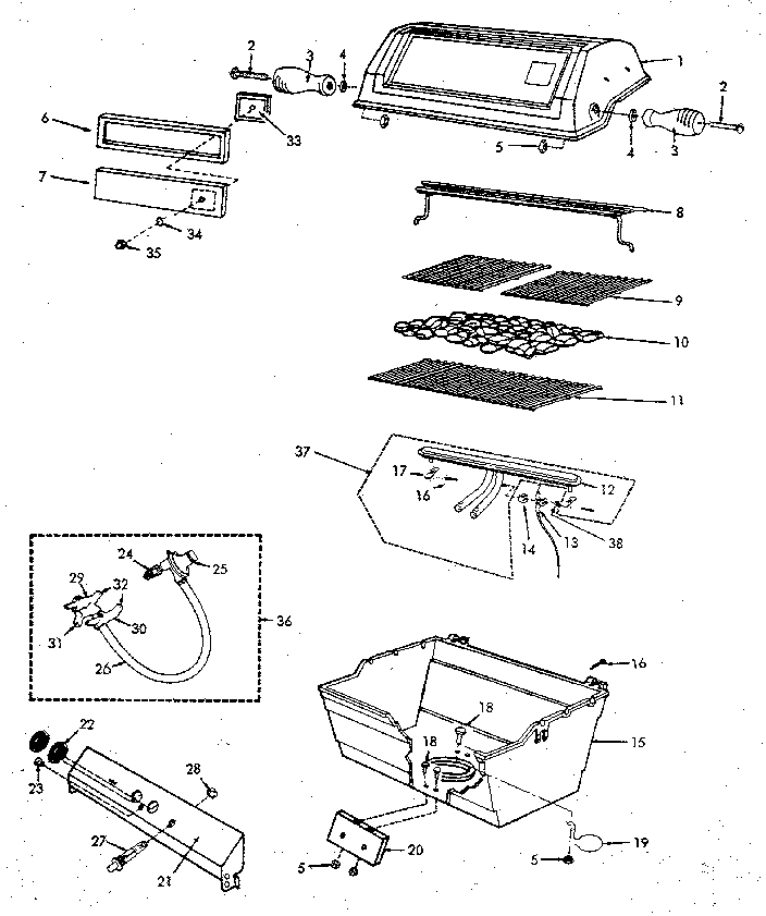 Grill and burner