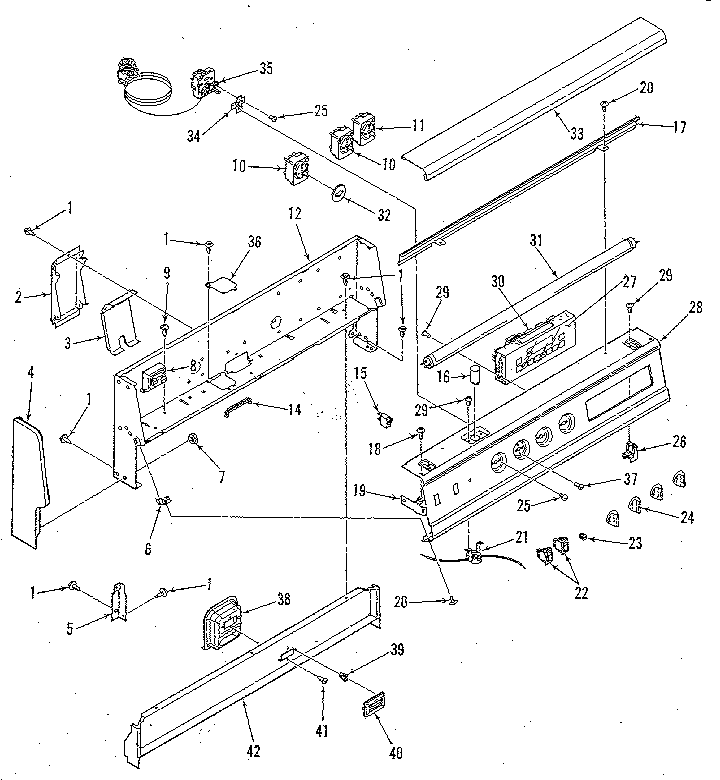 Backguard section