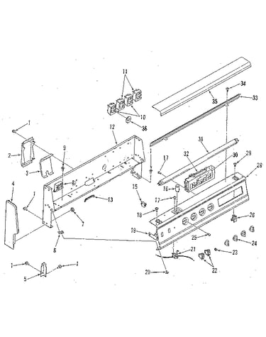 Backguard section