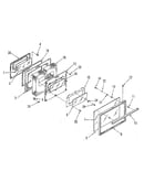 Oven door section