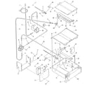 Kenmore 9117390590 broiler and oven burner section diagram