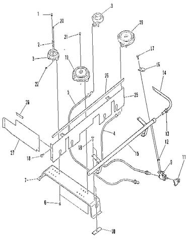 Top burner section