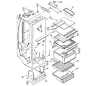 Kenmore 1068552780 refrigerator liner diagram