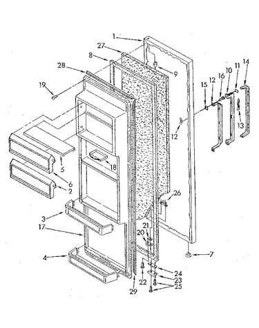 Refrigerator door