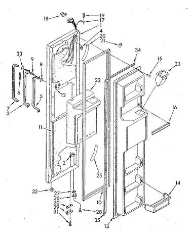 Freezer door