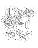 Dryer-cabinet, drum, heater