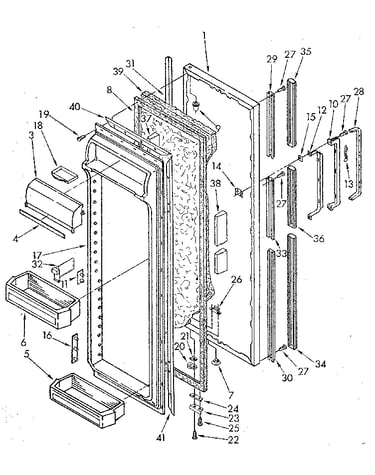 Refrigerator door