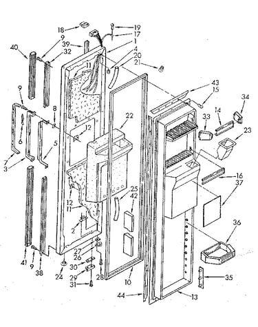 Freezer door