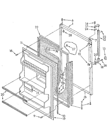 Refrigerator door