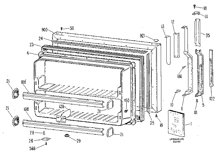 Freezer door