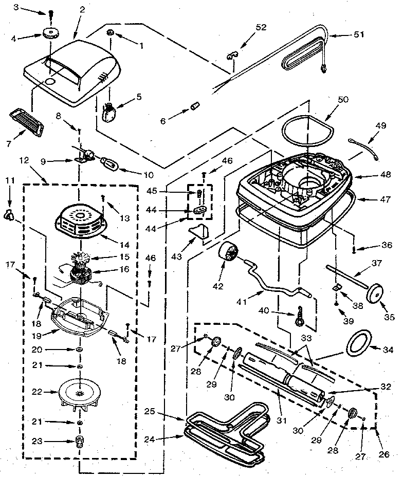 NOZZLE AND MOTOR ASSEMBLY