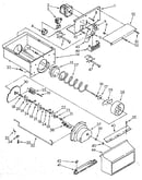 Motor and ice container