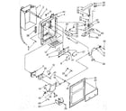 Kenmore 1069507612 dispenser front diagram