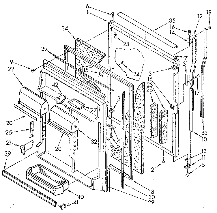 Refrigerator door