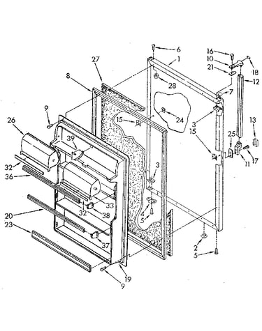 Refrigerator door