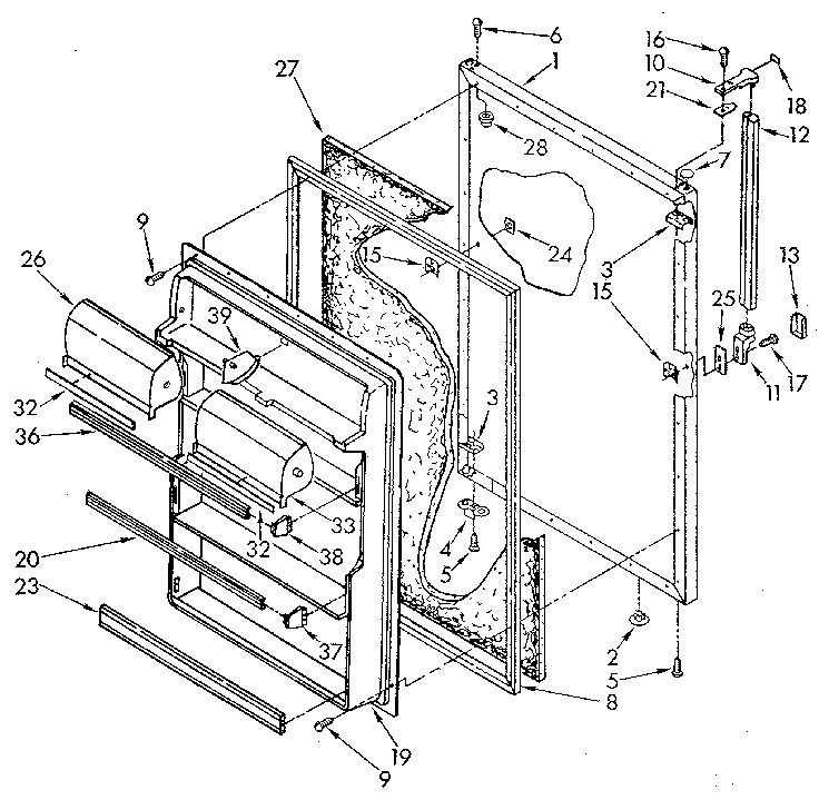 Refrigerator door