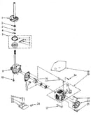 Brake, clutch, gearcase, motor and pump