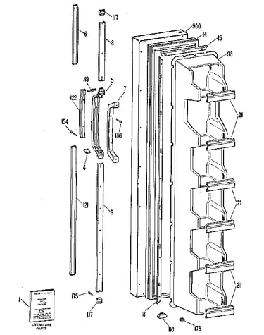 Freezer door
