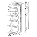 Kenmore 3639550414 fresh food door diagram