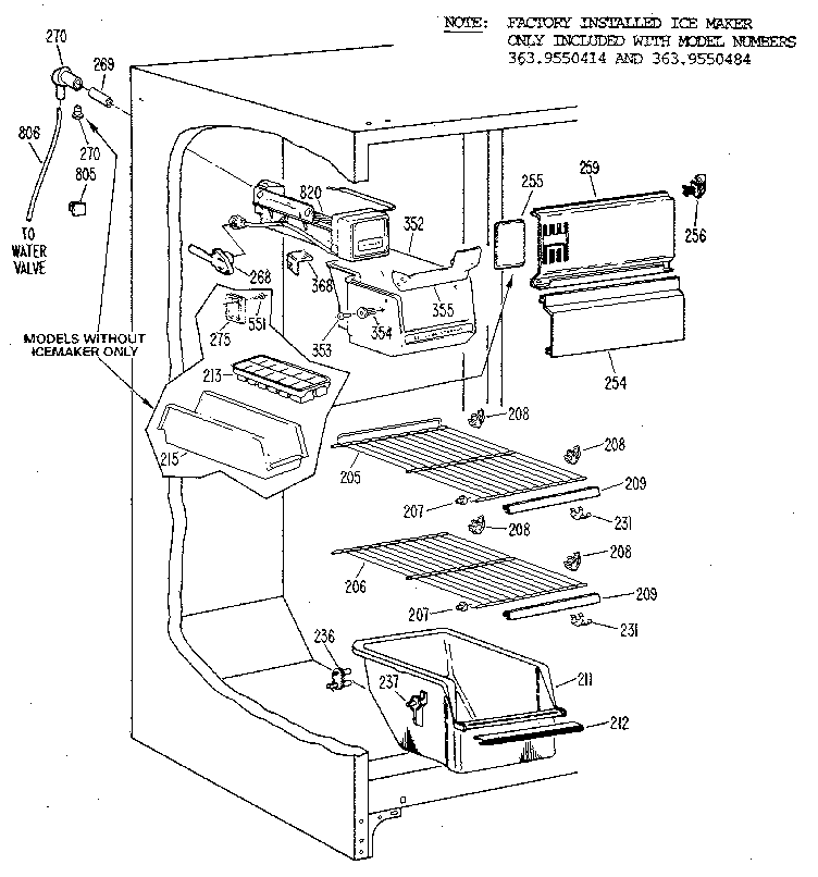 Freezer section