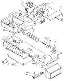 Motor and ice container