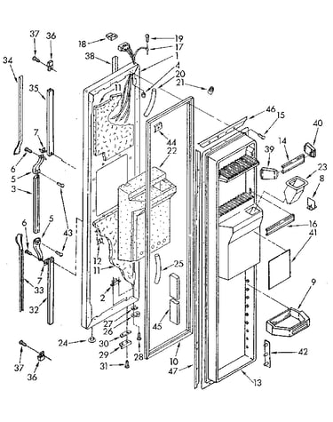 Freezer door