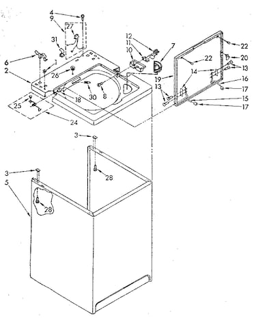 Top and cabinet