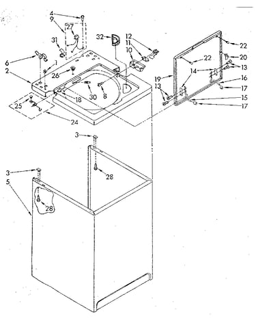 Top and cabinet