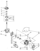 Brake, clutch, gearcase, motor and pump
