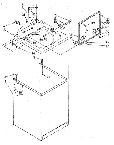 Top and cabinet