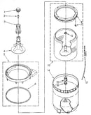Agitator, basket and tub