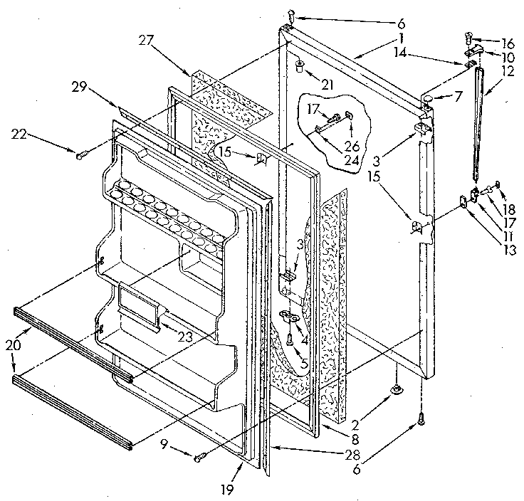 Refrigerator door