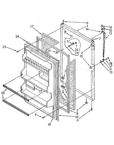 Refrigerator door