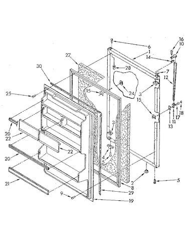 Refrigerator door