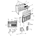 Kenmore 2538765071 cabinet and front panel diagram