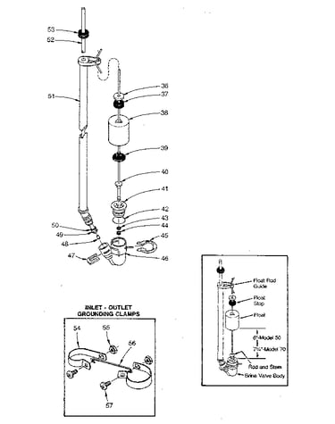 Brine valve assembly